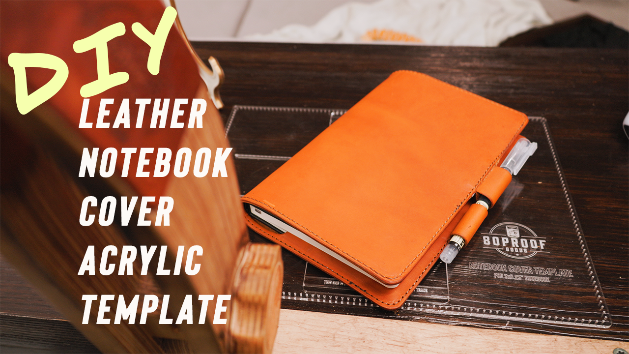 DIY Leather Notebook Cover PATTERN - 80Proof Goods