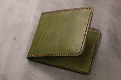 Olive Green Canvas Pocket Wallet 