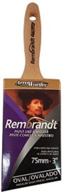 ArroWorthy Rembrandt Semi-Oval Angle Sash Beaver Tail Brush 