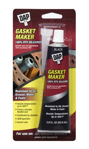 DAP 2.8 Oz Gasket Maker 100% RTV Silicone Black