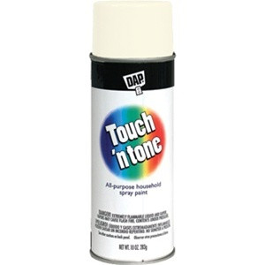 Derusto 10 Oz Touch 'n Tone Spray Paint Flat White 280 - (Box of 6)