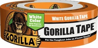 White Gorilla Tape 30-Yard Roll 6025002 - (Box of 12)