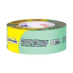 Intertape PRO-MASK Green 8-Day Masking Tape 1.5" x 60yds
