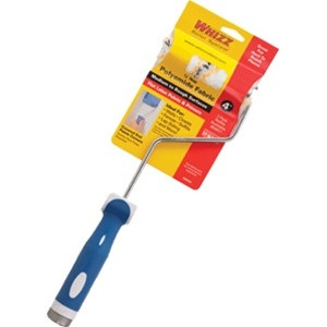 Whizz 4" White & Gold Stripe Roller with 16" Handle 54164