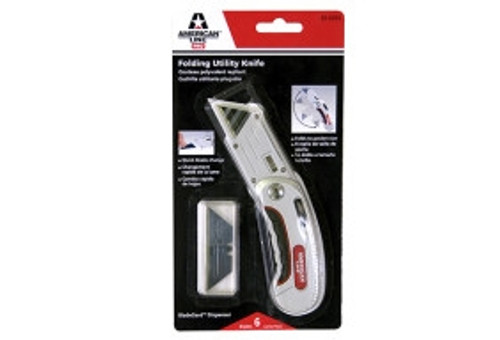 American Line Folding Utility Knife with 6 Blades