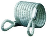 Master Lock 6' Self Coiling Cable with Loops