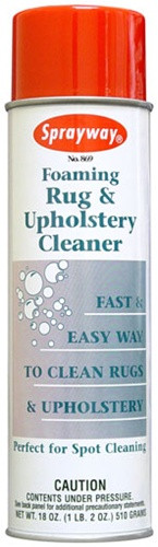 Sprayway Foaming Rug & Upholstery Cleaner 18 OZ. Spray - (Box of 12)