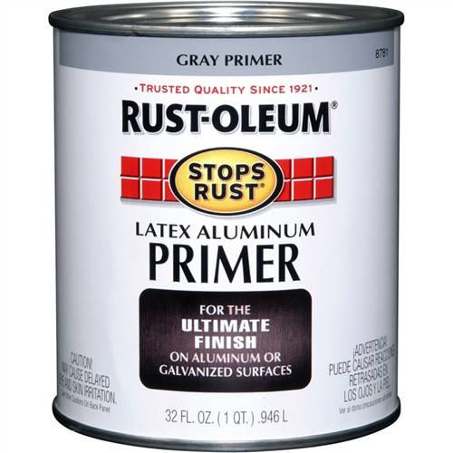 Rust-Oleum Stops Rust Latex Aluminum Primer Quart 8781502