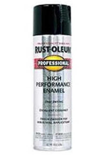 Rust-Oleum Professional High Performance Enamel Spray Paint Gloss Black Spray - (Box of 6)