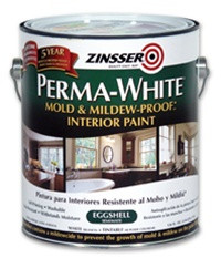 Zinsser PERMA-WHITE Mold & Mildew-Proof Interior Paint Satin White Gallon 02711