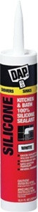 DAP 10 Oz Kitchen & Bath Silicone Sealant White 08640 - (Box of 12)
