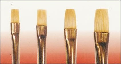 Wooster Oil Brights, Bristle #3 - (Box of 6)