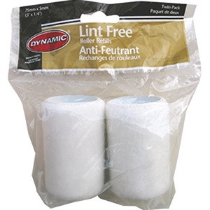 Dynamic Lint Free Trim Roller Covers 4" X 1/4" Nap 2-Pack HB461793