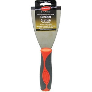 Dynamic 3" Flat Threaded Heavy Duty Chisel Scraper FA0005FS - (Box of 6)