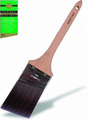 Professional Painters Angle Rat Tail Handle Brush 2-1/2" - (Box of 12)