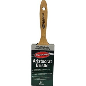 Dynamic Aristocrat White Bristle Flat Brush 3" HB198107