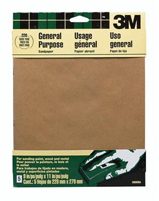 3M Aluminum Oxide Sandpaper Medium 9002NA