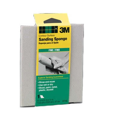 3M Contour Surface Sanding Sponge  Flexible Medium 918DC-NA