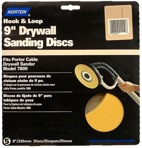Norton 9" WallSand Hook & Loop Sanding Disc
