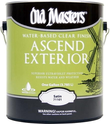 Old Masters Ascend Exterior™ Water-Based Clear Finish Satin Gallon 71101