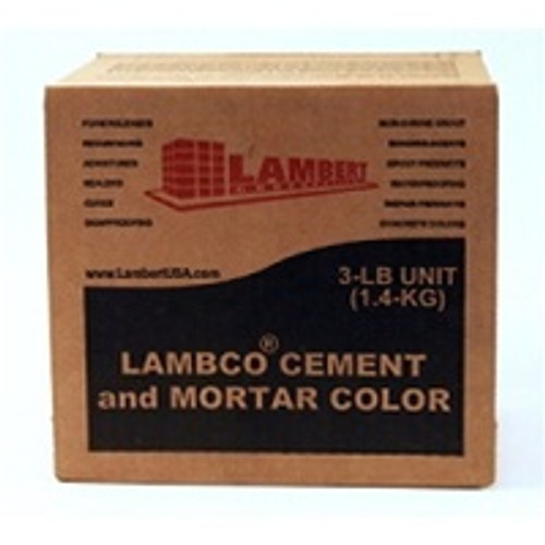 Lambco Cement & Mortar Color 3 Lbs RUST BROWN