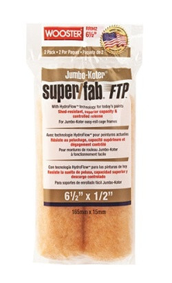 Wooster Jumbo-Koter Super/Fab FTP™ Mini Roller Cover 4-1/2" x 3/8" 2-Pack RR941
