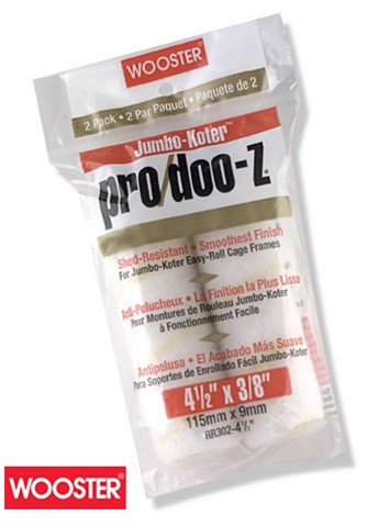 Wooster Jumbo-Koter Pro/Doo-Z Mini Roller  4" x 3/8" 2-Pack