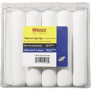 Whizz 6" White Sponge Rollers 10-Pack