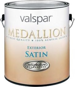 Valspar Medallion Exterior Acrylic Latex Paint Satin White