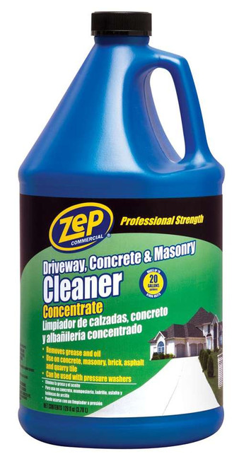 Zep Professional Strength Driveway, Concrete & Masonry Cleaner Gallon ZUCON128 - (Box of 4)