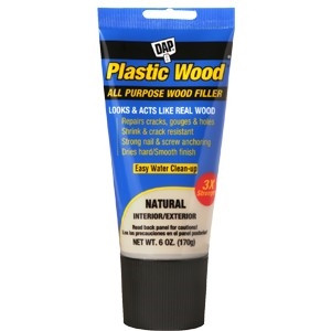 DAP 6 Oz Latex Plastic Wood Filler Tube White 00585