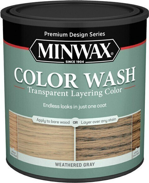 Minwax Color Wash Quart Weathered Gray - (Box of 4)