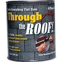 Sashco Through the Roof Clear Roof Sealant Quart 14003 - (Box of 6)