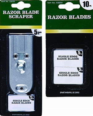 Razor Blade Scraper With 5 Blades - (Box of 12)