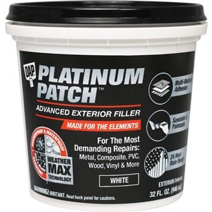 DAP Platinum Patch Advanced Exterior Filler Quart 18787 - (Box of 8)