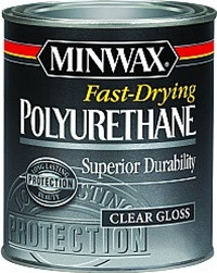 Minwax Oil-Based Clear Protective Finish Fast Drying Polyurethane 1/2 Pint Semi-Gloss
