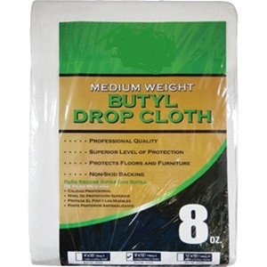 Butyl Drop Cloth 10 oz 12' x 15' - (Box of 4)