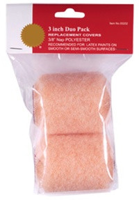 Consumer Polyester Standard Diameter Mini Roller 2Pk 3" x 3/8" - (Box of 12)