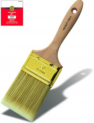 Consumer 100% Polyester Beavertail Brush 1-1/2" - (Box of 12)
