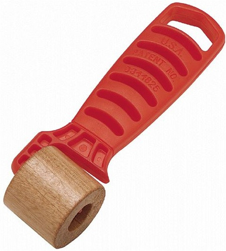 Hyde Tools 1-1/4" Flat Hardwood Roller Red Star