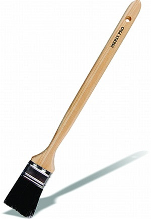 Bent Radiator Black China Bristle Brush 1" - (Box of 12)