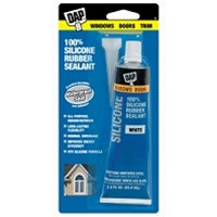 DAP 2.8 Oz 100% Silicone Rubber Sealant White 00683