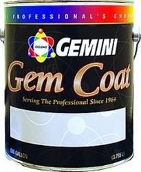 Gemini Gem Coat Pigmented Lacquer Gallon Semi-Gloss White 400-0211
