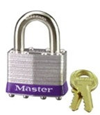 Master Lock Laminated Steel Padlock 1-9/16" 3D - (Box of 4)