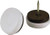 Shepherd Plastic Cushioned Nail-On Glides 4 Pack