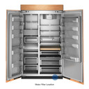 Kitchenaid® 30 Cu. Ft. 48" Built-In Panel-Ready Side-by-Side Refrigerator with Platinum Interior KBSN748TPA