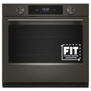 Kitchenaid® 30-inch Smart Electric Single Wall Oven with Intelligent Cooking Camera - Black Ore KOES930SBE