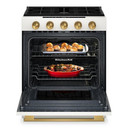 Kitchenaid® 5.0 Cu. Ft. Smart Slide-in Gas Range with Convection Cooking Modes and 2-in-1 Burner KSGS530SPL