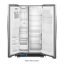 Whirlpool® 36-inch Wide Side-by-Side Refrigerator - 25 cu. ft. WRS555SIHZ