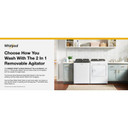 6.0-6.1 Cu. Ft. Whirlpool® Top Load Washer with Removable Agitator WTW6157PW